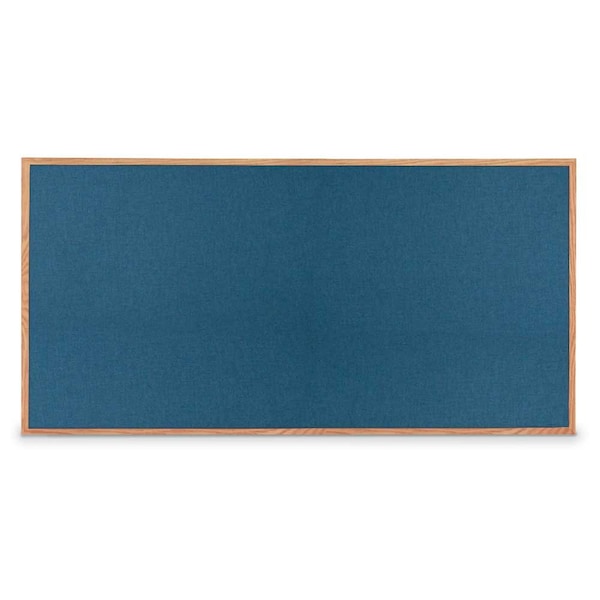 Combo Board, 72"x48", Black Frame/White Porcelain & Rubber